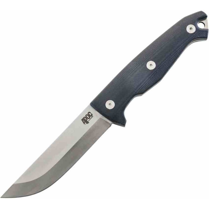 Couteau de Survie APOC Wallace Large Puukko Lame Acier D2 Manche Micarta Etui Kydex Allume-Feu DRK40050 - Livraison Gratuite