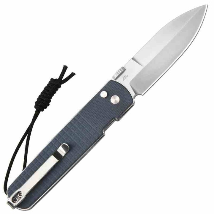 Couteau Pliant CJRB Locust Blue Button Lock Lame Spear Point AR-RPM9 G10 Bleu J1951BU - Livraison Gratuite