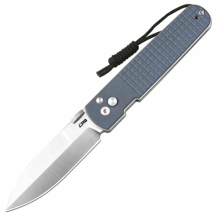 Couteau Pliant CJRB Locust Blue Button Lock Lame Spear Point AR-RPM9 G10 Bleu J1951BU - Livraison Gratuite