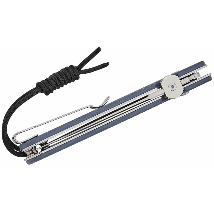 Couteau Pliant CJRB Locust Blue Button Lock Lame Spear Point AR-RPM9 G10 Bleu J1951BU - Livraison Gratuite