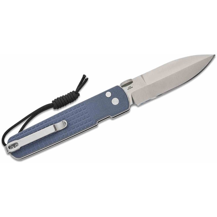 Couteau Pliant CJRB Locust Blue Button Lock Lame Spear Point AR-RPM9 G10 Bleu J1951BU - Livraison Gratuite