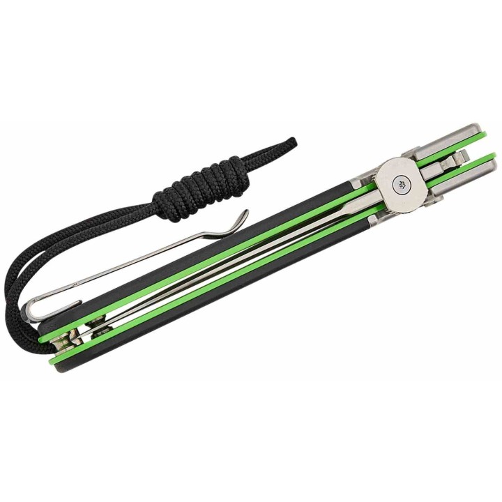 Couteau Pliant CJRB Locust Black/Green Lame Spear Point AR-RPM9 G10 Button Lock IKBS J1951SBK - Livraison Gratuite