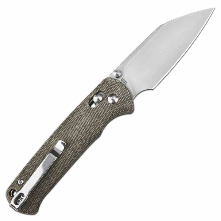 Couteau CJRB Hectare-Alt OD Green Lame Acier AR-SFII Manche Micarta Crossbar Lock Clip J1935AKODG - Livraison Gratuite