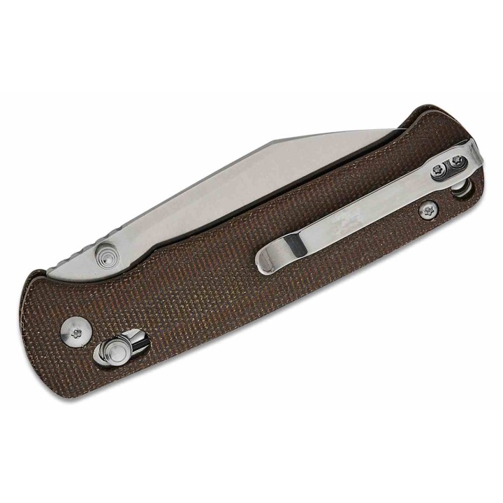 Couteau CJRB Hectare-Alt OD Green Lame Acier AR-SFII Manche Micarta Crossbar Lock Clip J1935AKODG - Livraison Gratuite