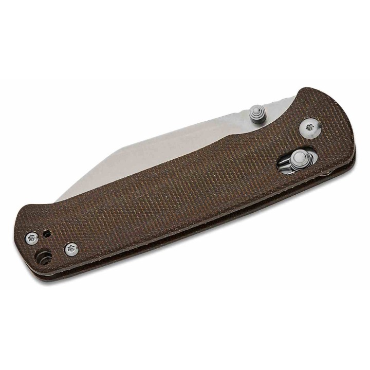 Couteau CJRB Hectare-Alt OD Green Lame Acier AR-SFII Manche Micarta Crossbar Lock Clip J1935AKODG - Livraison Gratuite