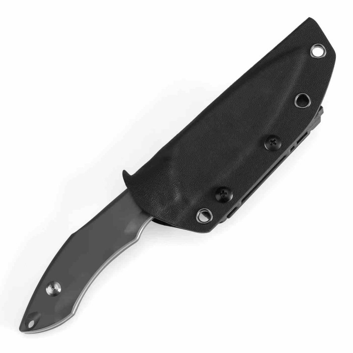 Couteau Kansept Luccio Lame Harpon Acier CPM-S35VN Manche Titane Etui Kydex KG007A7 - Livraison Gratuite