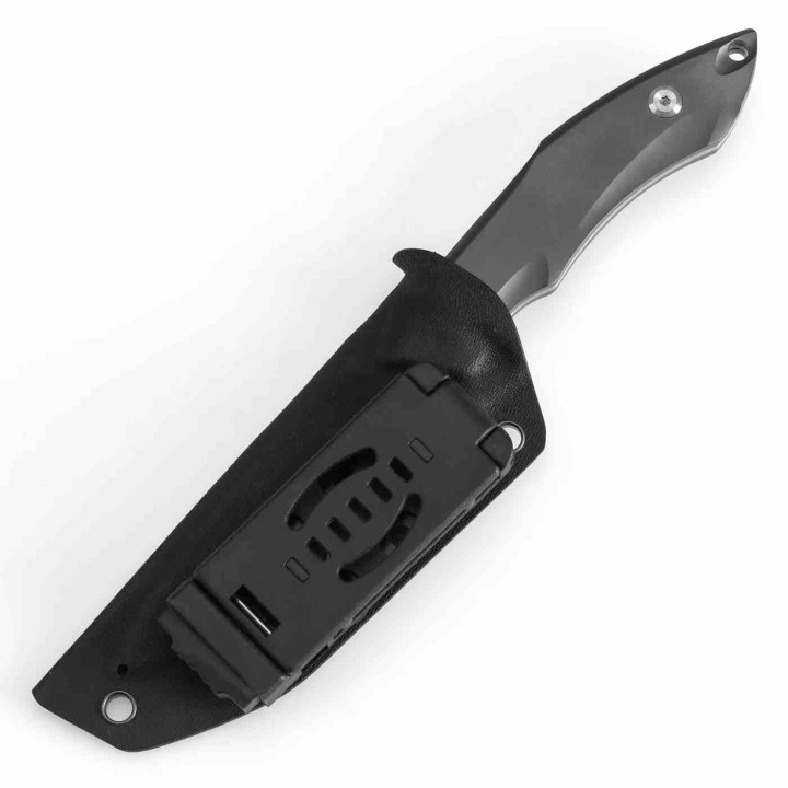 Couteau Kansept Luccio Lame Harpon Acier CPM-S35VN Manche Titane Etui Kydex KG007A7 - Livraison Gratuite