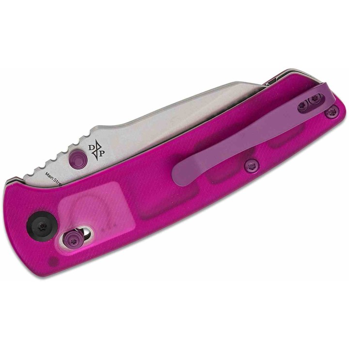 Couteau KANSEPT Main Street Purple Lame Acier 154CM Manche Acrylique IKBS Clip Crossbar Lock KT1015V10 - Livraison Gratuite