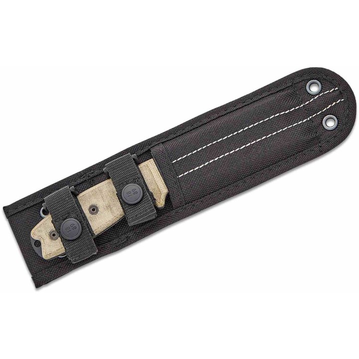 Couteau Ontario RAT-3 Lame Drop Point Acier 1075 Carbon Manche Micarta Etui Nylon USA ON8630 - Livraison Gratuite