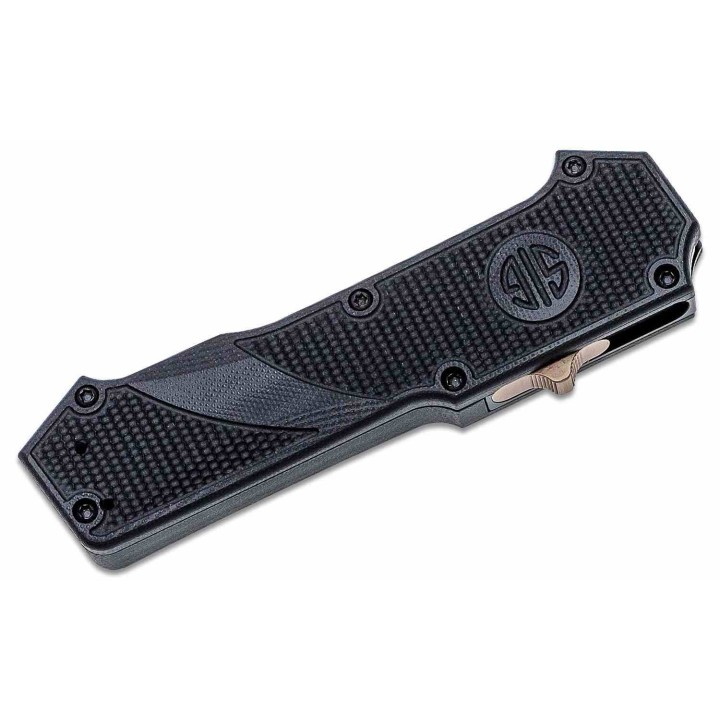 Couteau Hogue SIG Compound Scorpion OTF Automatique Lame Clip Point Acier CPM S30V Manche G10 USA SIG36030 - Livraison Gratuite