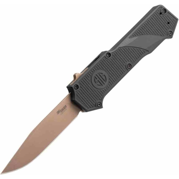 Couteau Hogue SIG Compound Scorpion OTF Automatique Lame Clip Point Acier CPM S30V Manche G10 USA SIG36030 - Livraison Gratuite