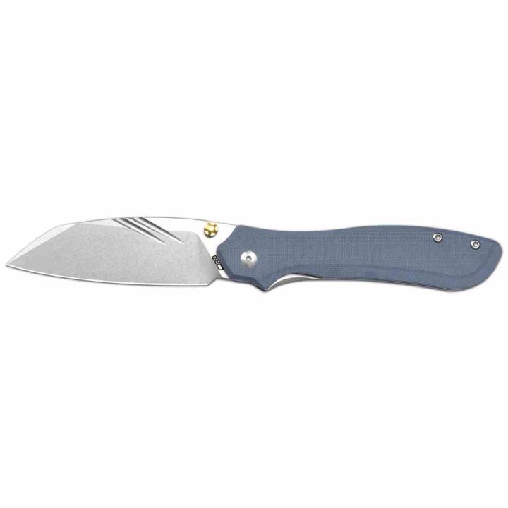 Couteau Pliant CJRB Fugly Gray Lame Acier AR-RPM9 Manche G10 Linerlock Clip IKBS J1957BGY - Livraison Gratuite