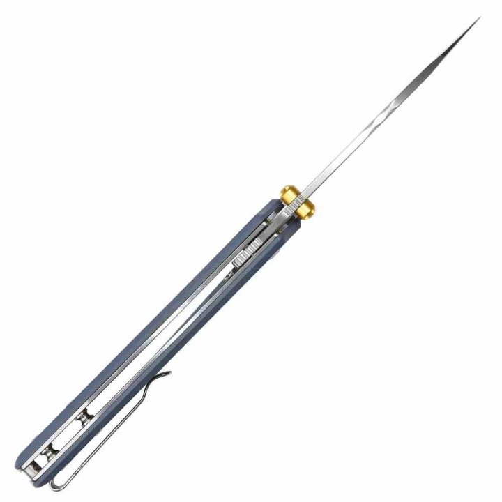 Couteau Pliant CJRB Fugly Gray Lame Acier AR-RPM9 Manche G10 Linerlock Clip IKBS J1957BGY - Livraison Gratuite