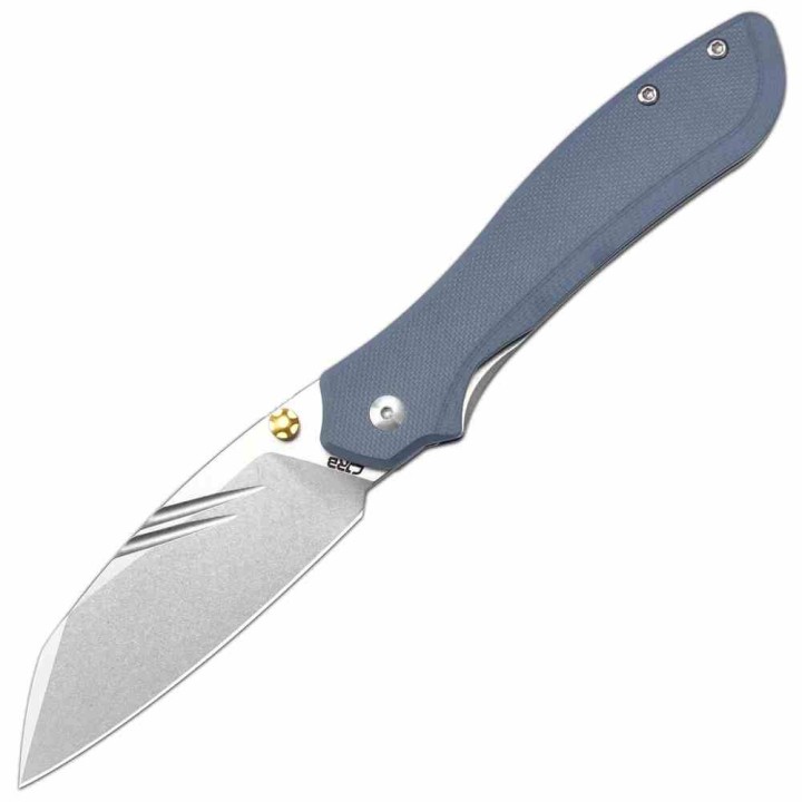 Couteau Pliant CJRB Fugly Gray Lame Acier AR-RPM9 Manche G10 Linerlock Clip IKBS J1957BGY - Livraison Gratuite