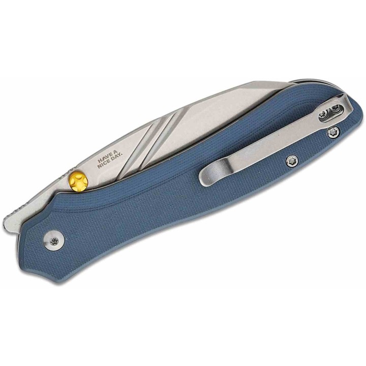 Couteau Pliant CJRB Fugly Gray Lame Acier AR-RPM9 Manche G10 Linerlock Clip IKBS J1957BGY - Livraison Gratuite