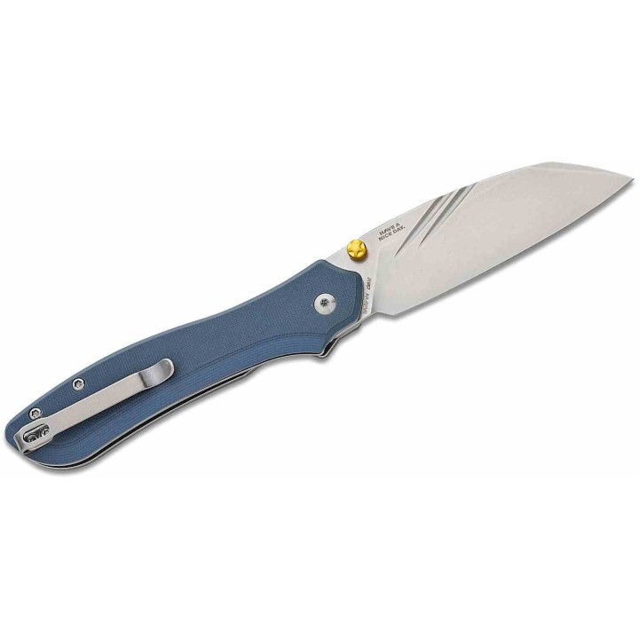 Couteau Pliant CJRB Fugly Gray Lame Acier AR-RPM9 Manche G10 Linerlock Clip IKBS J1957BGY - Livraison Gratuite