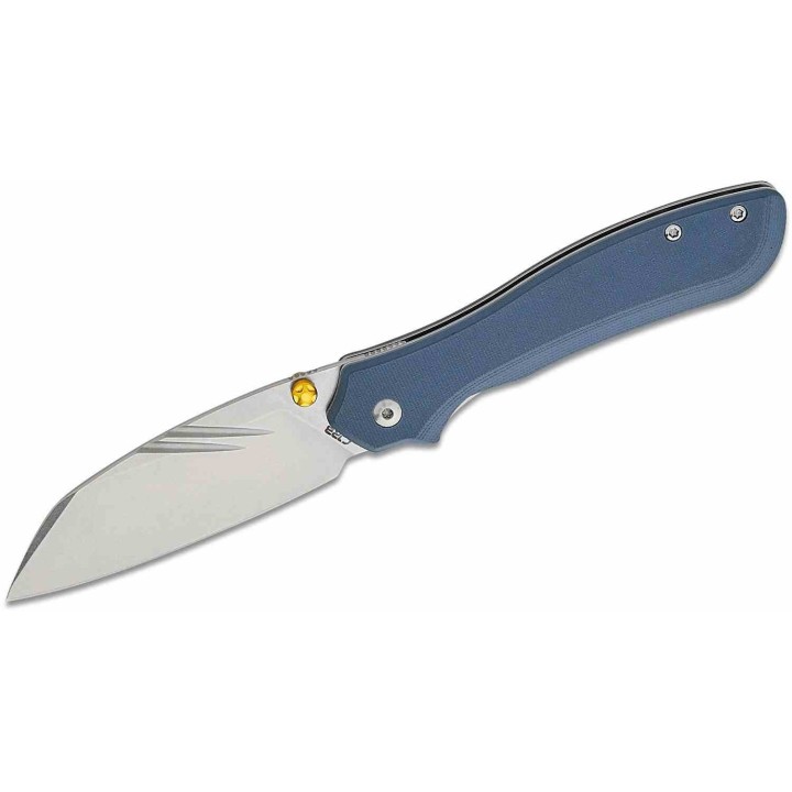 Couteau Pliant CJRB Fugly Gray Lame Acier AR-RPM9 Manche G10 Linerlock Clip IKBS J1957BGY - Livraison Gratuite