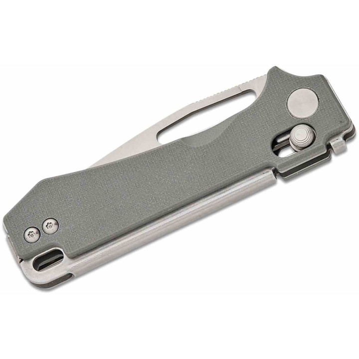 Couteau Real Steel Vis Gray Lame Acier 12C27N Manche G10 Crossbar Lock IKBS Clip RS8051HS - Livraison Gratuite
