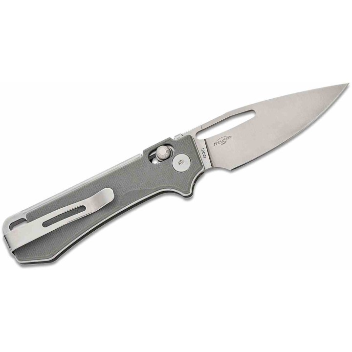 Couteau Real Steel Vis Gray Lame Acier 12C27N Manche G10 Crossbar Lock IKBS Clip RS8051HS - Livraison Gratuite