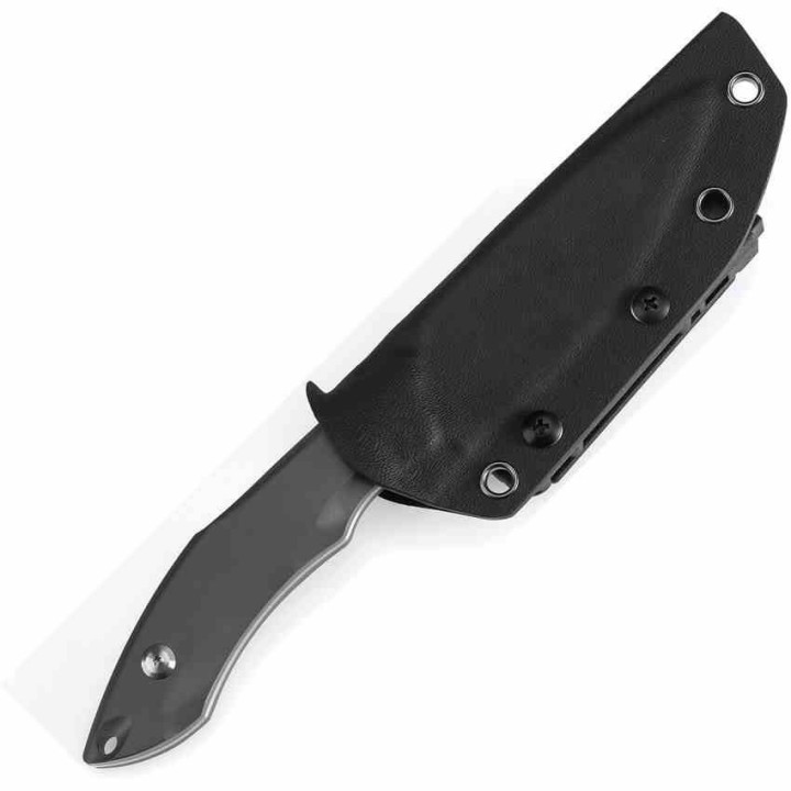 Couteau Tenable Luccio Green Lame Harpon Acier Sandvik 14C28N Manche G-10 Etui Kydex G007A1 - Livraison Gratuite