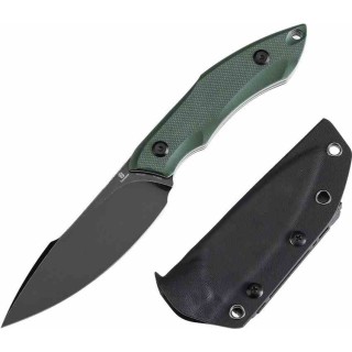 Couteau Tenable Luccio Green Lame Harpon Acier Sandvik 14C28N Manche G-10 Etui Kydex G007A1 - Livraison Gratuite