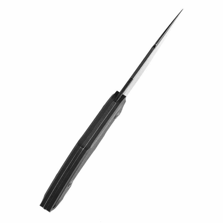 Couteau Tenable Luccio Black Lame Harpon Acier Sandvik 14C28N Manche G-10 Etui Kydex G007A2 - Livraison Gratuite