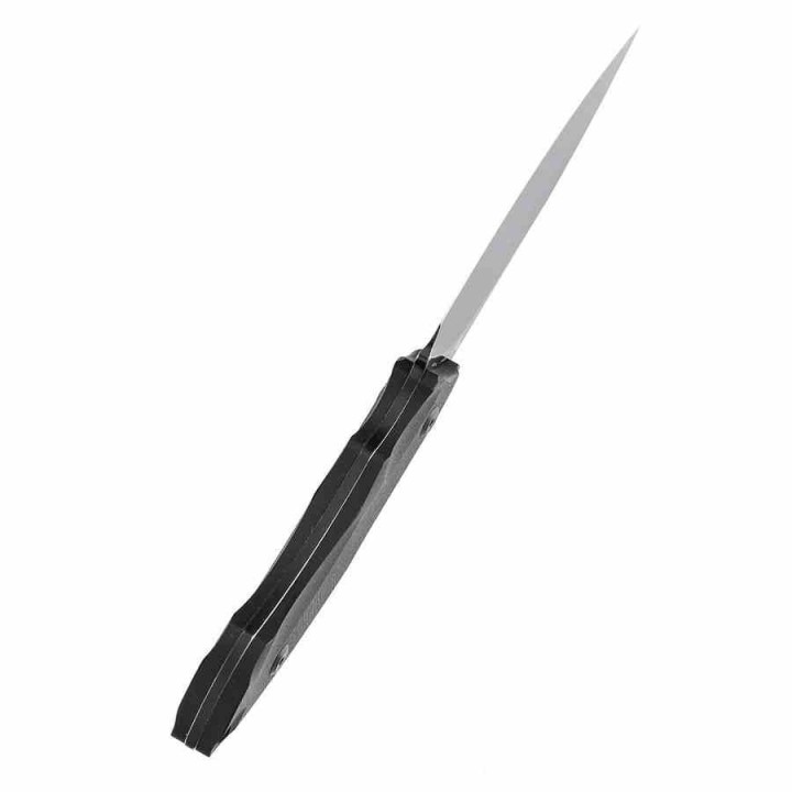 Couteau Tenable Luccio Black Lame Harpon Acier Sandvik 14C28N Manche G-10 Etui Kydex G007A2 - Livraison Gratuite