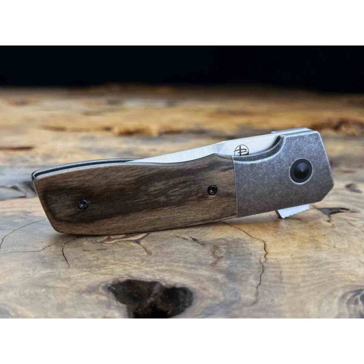 Couteau Begg Seishin Lame Tanto Acier VG-10 Manche Pakkawood Bolster Lock Clip BG053 - Livraison Gratuite