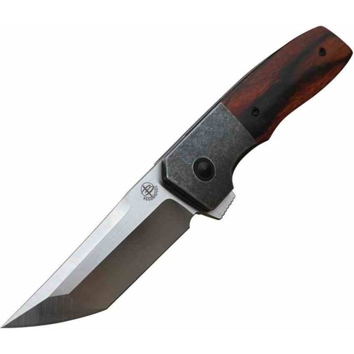 Couteau Begg Seishin Lame Tanto Acier VG-10 Manche Pakkawood Bolster Lock Clip BG053 - Livraison Gratuite