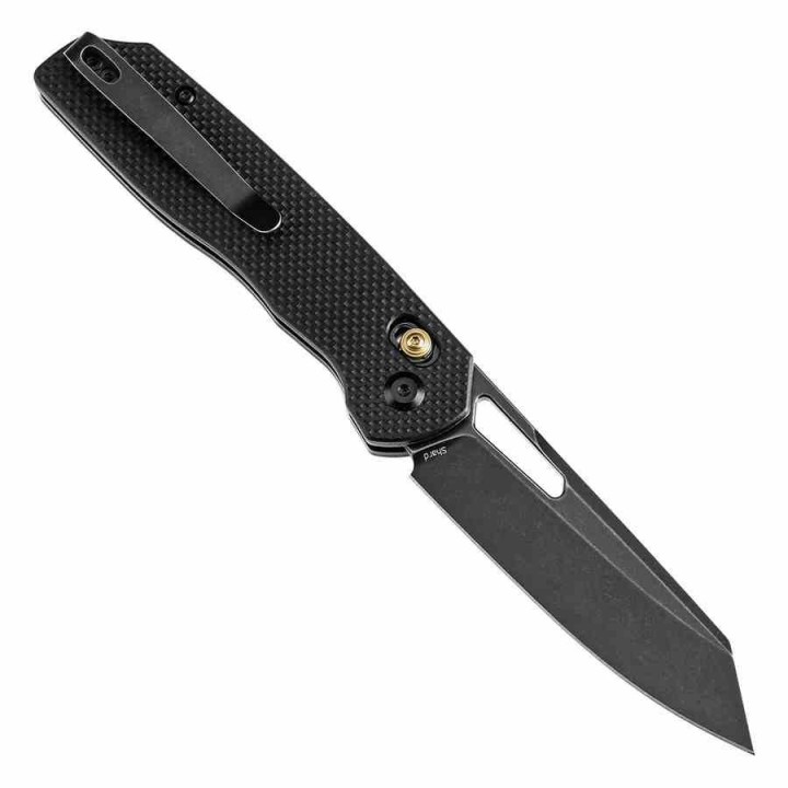 Couteau Tenable Shard Black Reverse Tanto Acier 14C28N Manche G10 Crossbar Lock T1006V1 - Livraison Gratuite