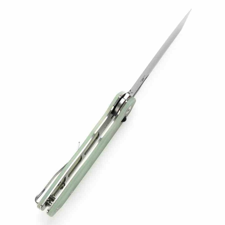 Couteau Tenable Shard Jade Reverse Tanto Acier 14C28N Manche G10 Crossbar Lock T1006V6 - Livraison Gratuite