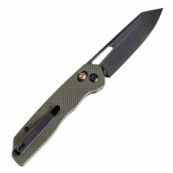 Couteau Tenable Shard Olive Green Reverse Tanto Acier 14C28N Manche G10 Crossbar Lock T1006V3 - Livraison Gratuite