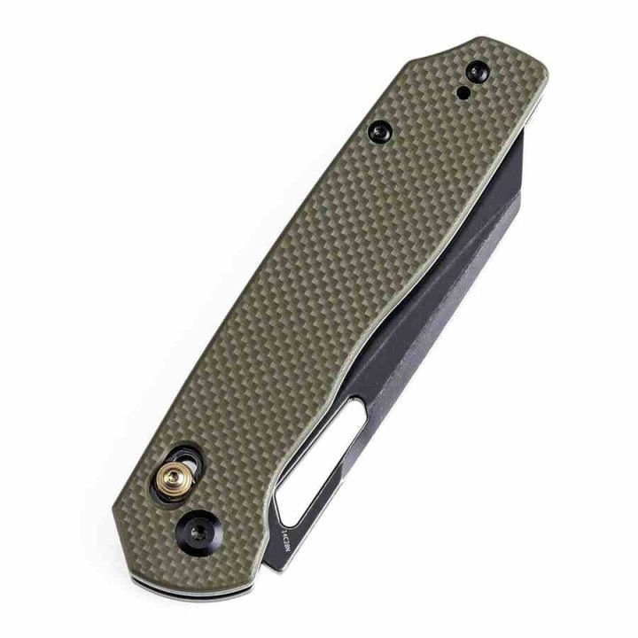 Couteau Tenable Shard Olive Green Reverse Tanto Acier 14C28N Manche G10 Crossbar Lock T1006V3 - Livraison Gratuite