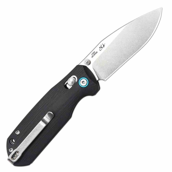 Couteau CJRB Maximal Black Lame Acier AR-RPM9 Manche G10 Crossbar Lock Clip J1954BK - Livraison Gratuite