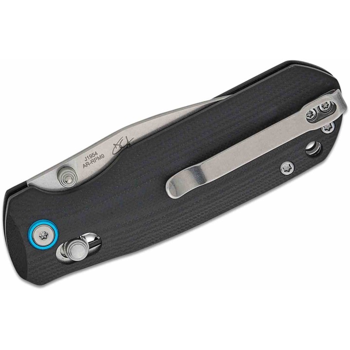 Couteau CJRB Maximal Black Lame Acier AR-RPM9 Manche G10 Crossbar Lock Clip J1954BK - Livraison Gratuite
