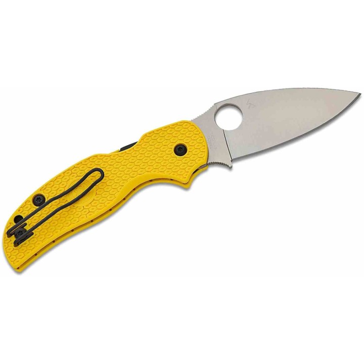 Couteau Spyderco Sage 5 Lightweight Salt Lame Acier MagnaCut Manche FRN Compression Lock SC123PYL - Livraison Gratuite