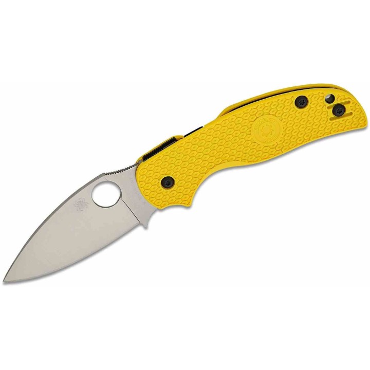 Couteau Spyderco Sage 5 Lightweight Salt Lame Acier MagnaCut Manche FRN Compression Lock SC123PYL - Livraison Gratuite
