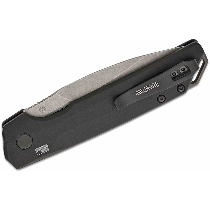 Couteau Kershaw Launch Iridium Automatique Lame Acier MagnaCut Manche Aluminium Button Lock USA KS7038 - Livraison Gratuite