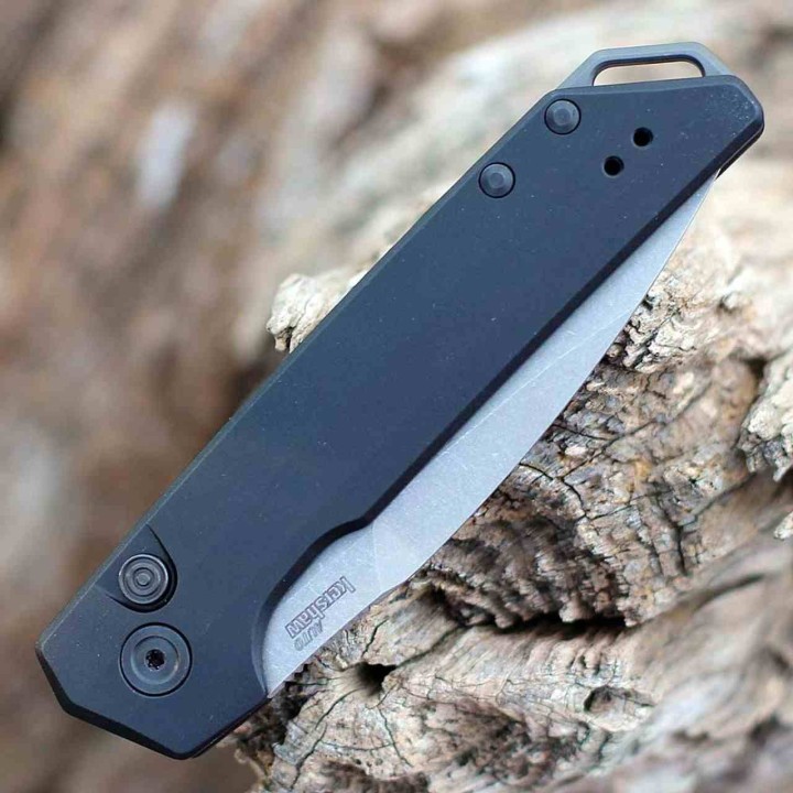 Couteau Kershaw Launch Iridium Automatique Lame Acier MagnaCut Manche Aluminium Button Lock USA KS7038 - Livraison Gratuite