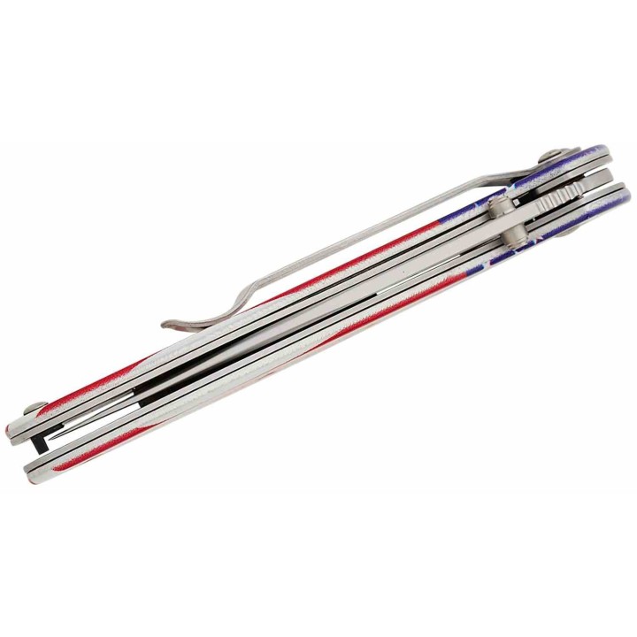 Couteau Kershaw Leek USA Flag Lame Acier 14C28N Manche Aluminium A/O LinerLock USA KS1660USA - Livraison Gratuite