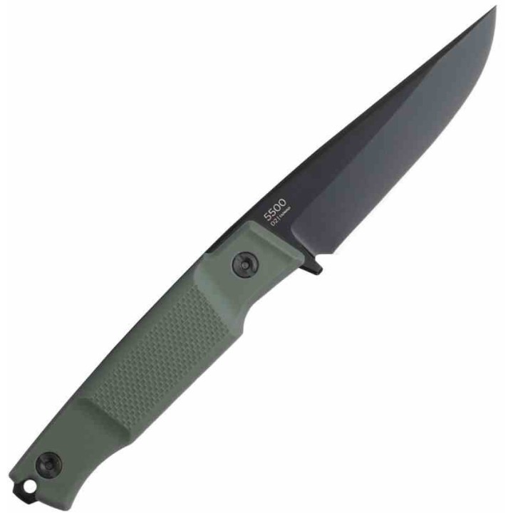 Couteau Ka-Bar Apex Lame Clip Point Acier D2 Manche GFN Étui Polymère KA5500 - Livraison Gratuite