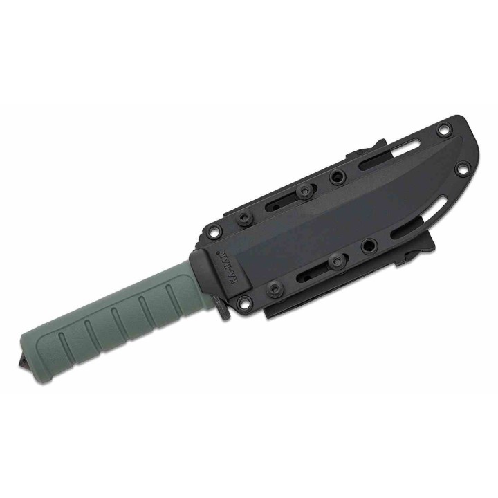 Couteau Ka-Bar Dust I Lame Clip Point Acier D2 Manche GFN Spike Étui MOLLE KA6100 - Livraison Gratuite