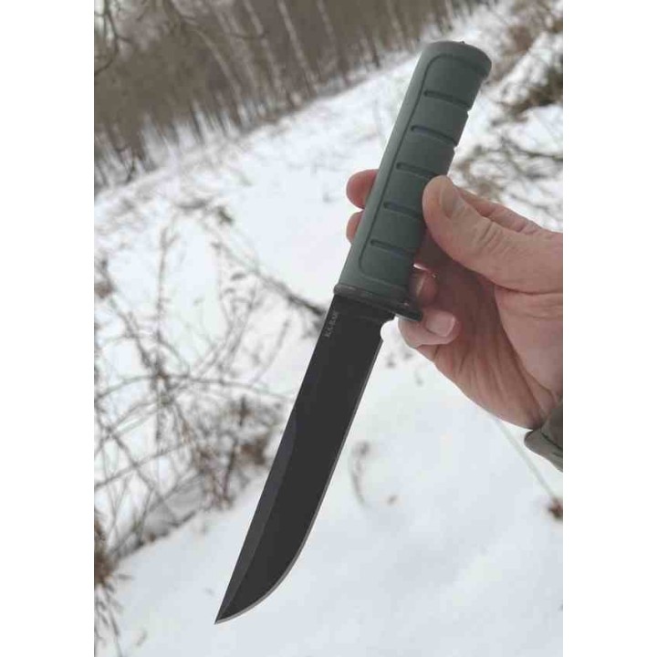 Couteau Ka-Bar Dust I Lame Clip Point Acier D2 Manche GFN Spike Étui MOLLE KA6100 - Livraison Gratuite