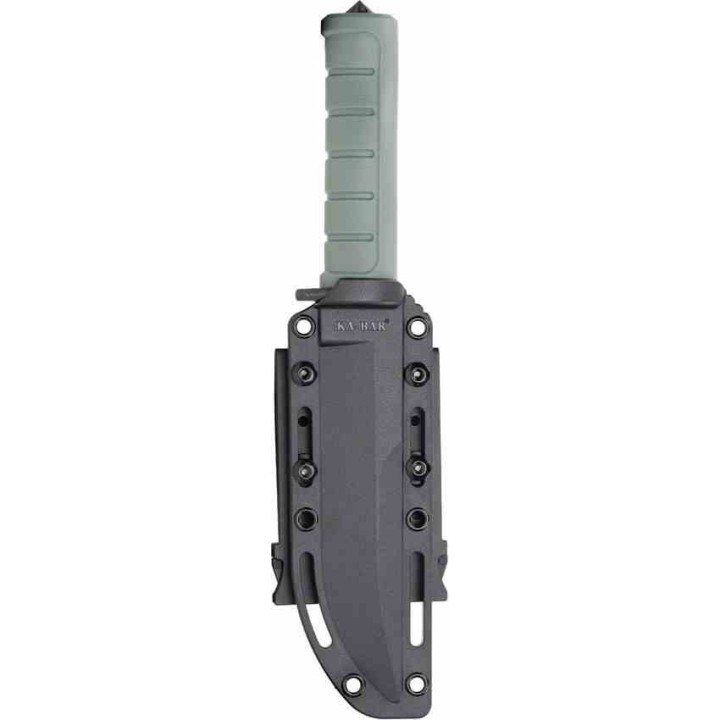 Couteau Ka-Bar Dust I Lame Clip Point Acier D2 Manche GFN Spike Étui MOLLE KA6100 - Livraison Gratuite