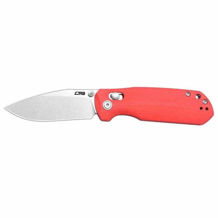 Couteau CJRB Maximal Red Lame Acier AR-RPM9 Manche G10 Crossbar Lock Clip J1954RE - Livraison Gratuite