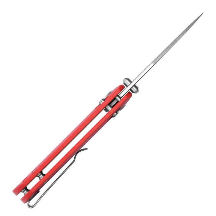 Couteau CJRB Maximal Red Lame Acier AR-RPM9 Manche G10 Crossbar Lock Clip J1954RE - Livraison Gratuite