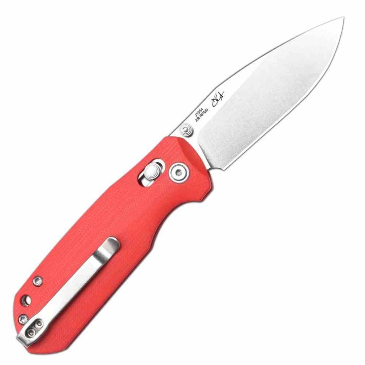 Couteau CJRB Maximal Red Lame Acier AR-RPM9 Manche G10 Crossbar Lock Clip J1954RE - Livraison Gratuite