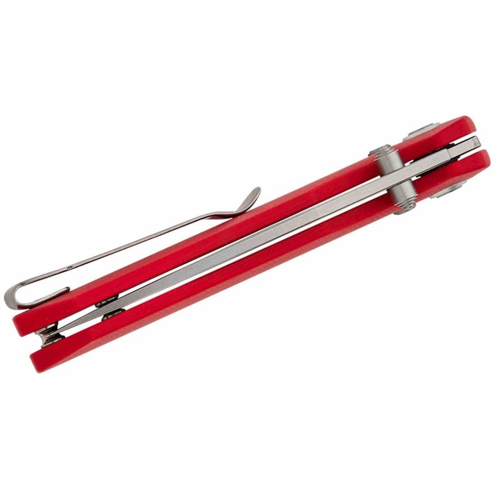 Couteau CJRB Maximal Red Lame Acier AR-RPM9 Manche G10 Crossbar Lock Clip J1954RE - Livraison Gratuite