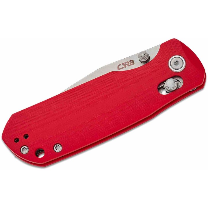 Couteau CJRB Maximal Red Lame Acier AR-RPM9 Manche G10 Crossbar Lock Clip J1954RE - Livraison Gratuite