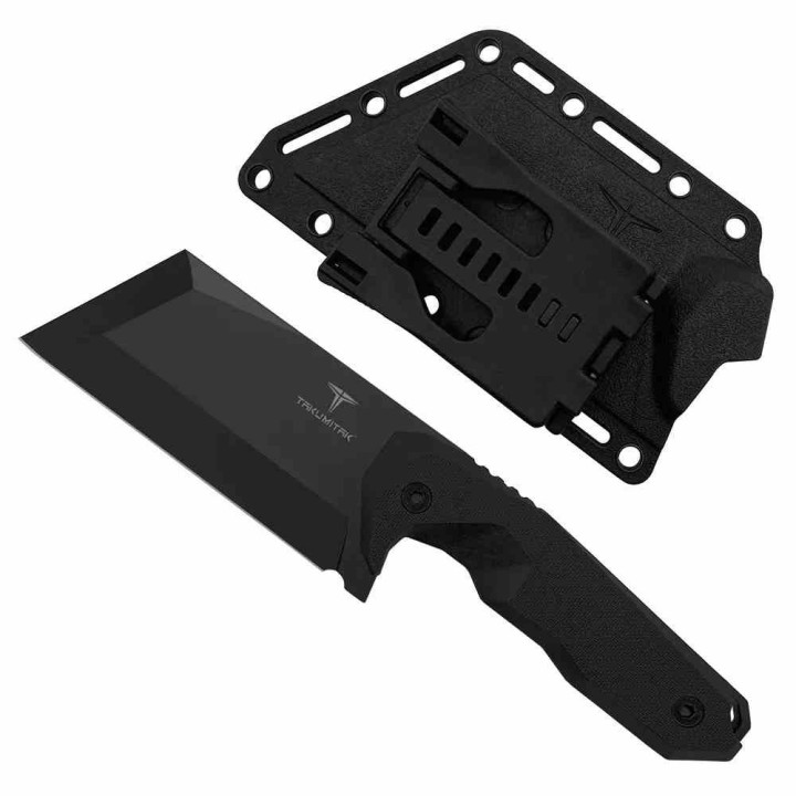Couteau Takumitak Antidote Cleaver Lame Acier 3Cr13 Manche FRN Étui FRN TKF308 - Livraison Gratuite